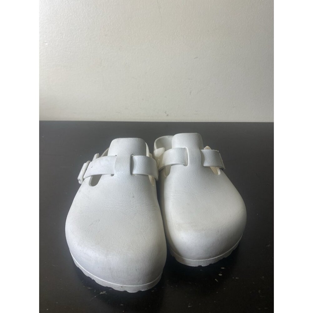 white Birkenstock Boston EVA clogs Women’s Size 8 - Picture 2 of 8